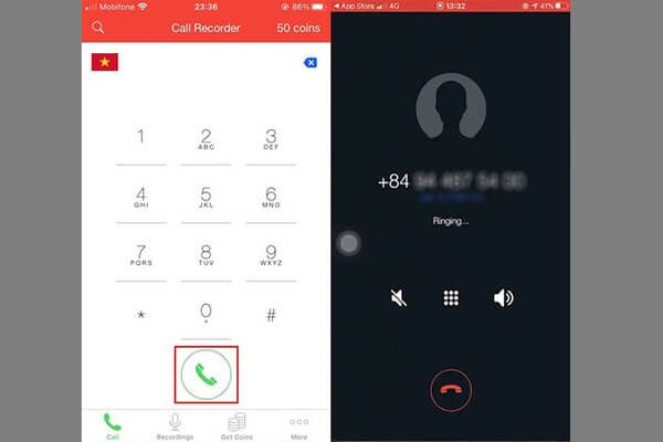 Giao diện Call Recorder