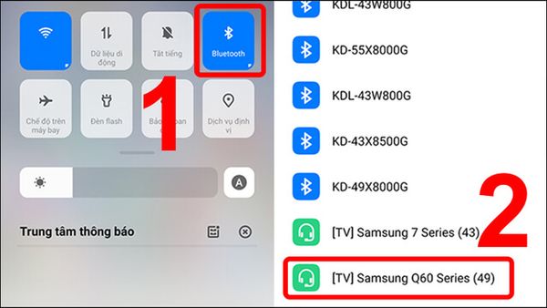 Tìm tên Bluetooth tivi