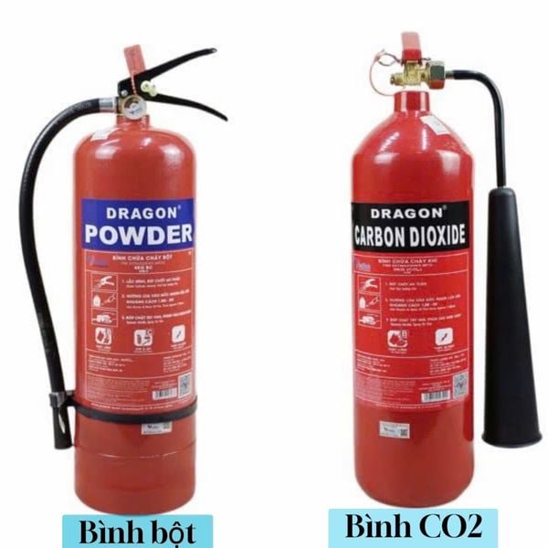BÌNH CHỮA CHÁY CO2 VÀ BỘT LOẠI NÀO TỐT HƠN?