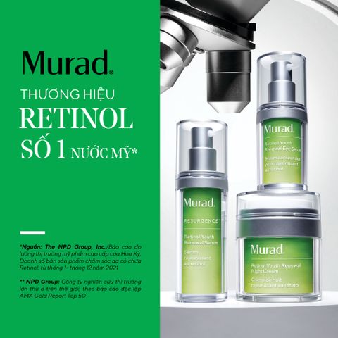 Retinol Murad - hoạt chất chăm sóc da số 1 nước Mỹ