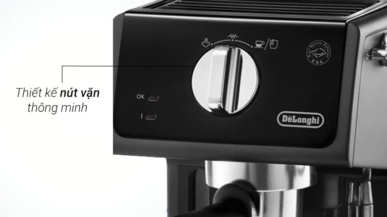 Máy pha cà phê Delonghi ECP31.21 - Sử dụng hiệu quả hơn với nút vặn thông minh và công suất hoạt động 1100W