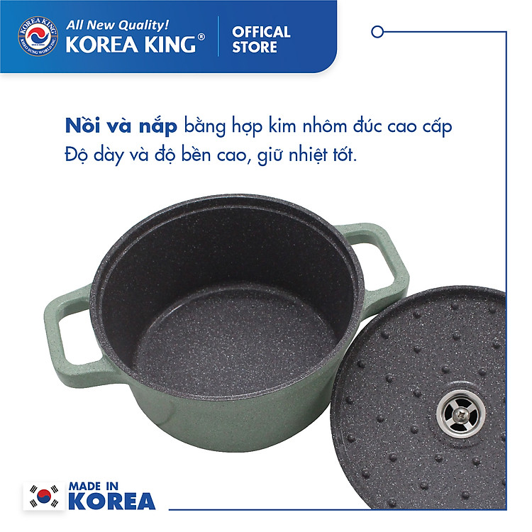 Nồi nấu Levante đáy từ Korea King KP-24LI