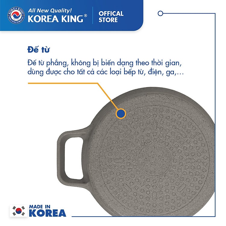 Nồi nấu Levante đáy từ Korea King KP-28LI