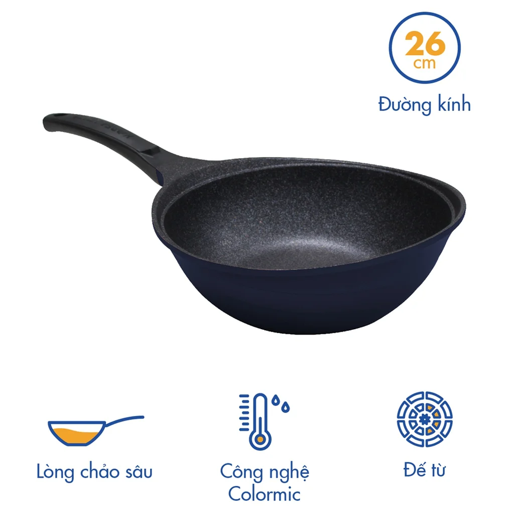 Chảo chống dính lòng sâu Korea King KW-26CI