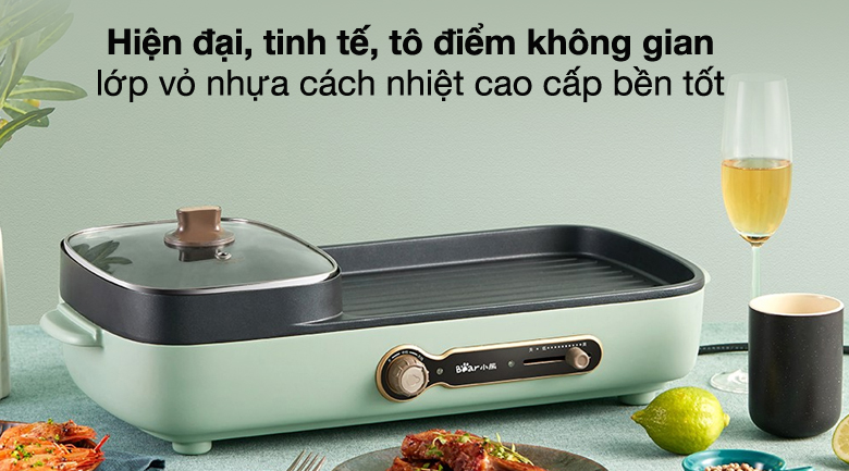 Bếp lẩu nướng đa năng Bear DKL-C15G1