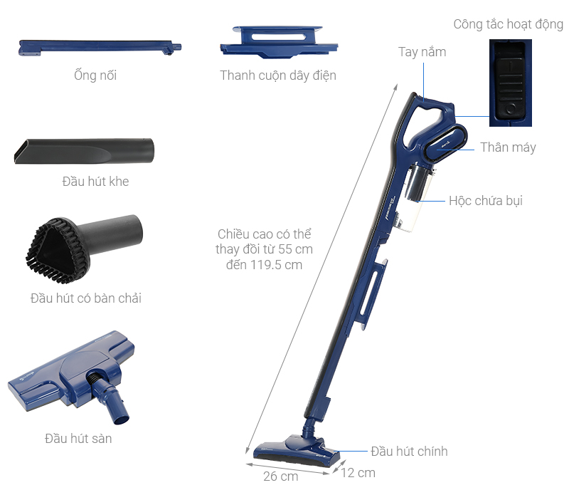 Máy hút bụi cầm tay Deerma DX810