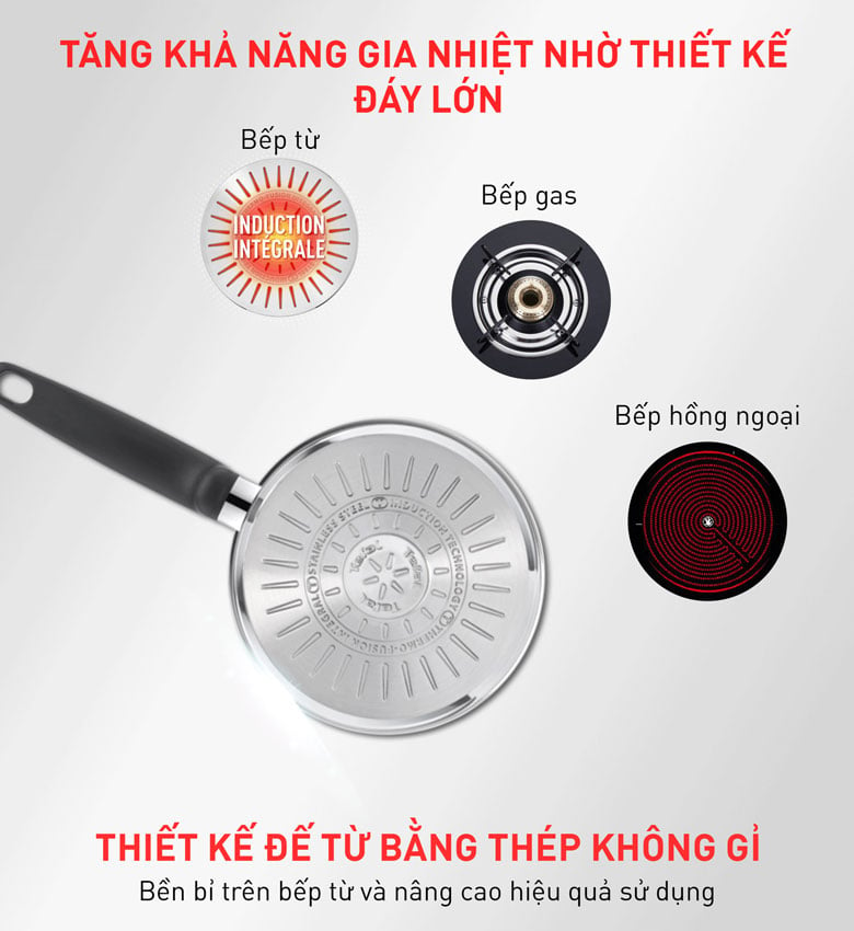 Bộ nồi inox Tefal Primary 16/20/24cm (E3086S74)