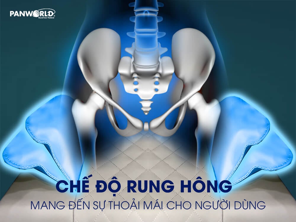 GHẾ MASSAGE PANWORLD PW-4255 - Có nhiều lợi ích từ chế độ rung hông như sau: