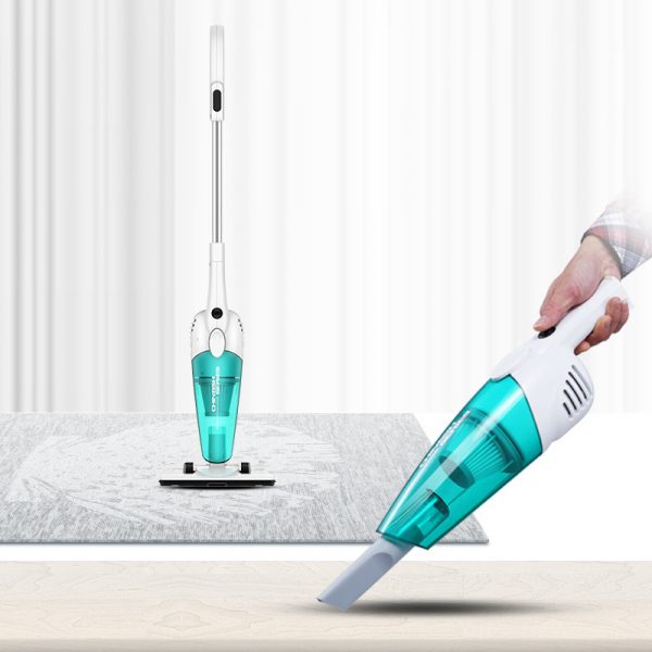 Máy hút bụi cầm tay Deerma vacuum cleaner DX118C - Thiết kế nhỏ gọn, kết hợp 2 tông màu trắng và xanh trẻ trung, trang nhã