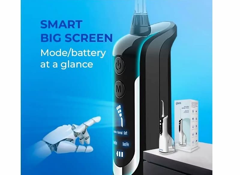 Máy Tăm Nước Cầm Tay GOROS Aqua 360 Water Flosser - Pin sử dụng lâu bền