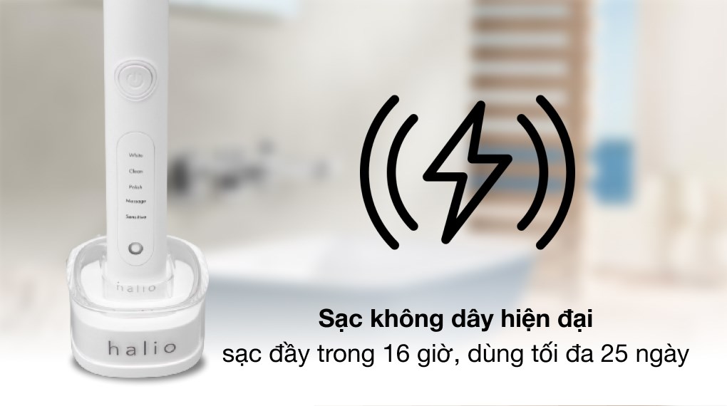 Bàn chải điện Halio Sonic Whitening Toothbrush PRO