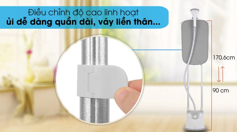 Bàn ủi hơi nước cầm tay dạng đứng Philips GC487