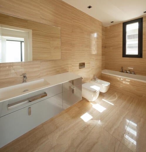 Hình ảnh đá Travertine ở các hạng mục nội thất