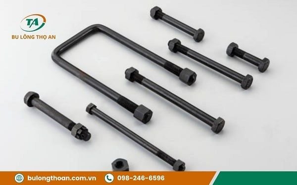 Các loại cùm chữ U vuông thông dụng nhất - Cùm U vuông thép cacbon
