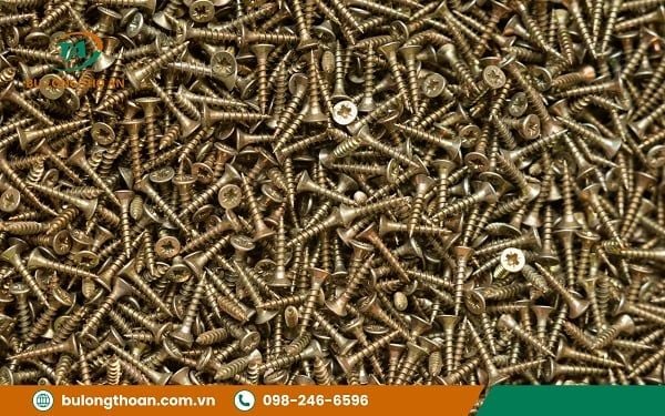 Ưu điểm của vít đầu chìm, vít chìm - Khi lắp đặt vít sẽ chìm hoàn toàn vào bề mặt