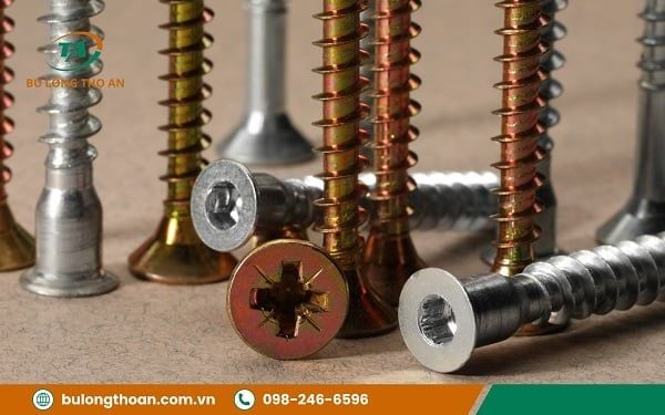 Có những loại vít đầu chìm, vít chìm nào - Vít đầu chìm đầu bằng