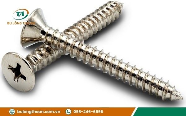 Phân loại vít đầu chìm theo chất liệu - Vít đầu chìm Inox 316