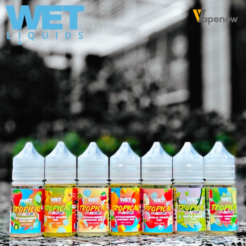 Tinh Dầu Vape Wet Tropical Salt Nic Fusion Strawberry Mango Ice Giá Rẻ