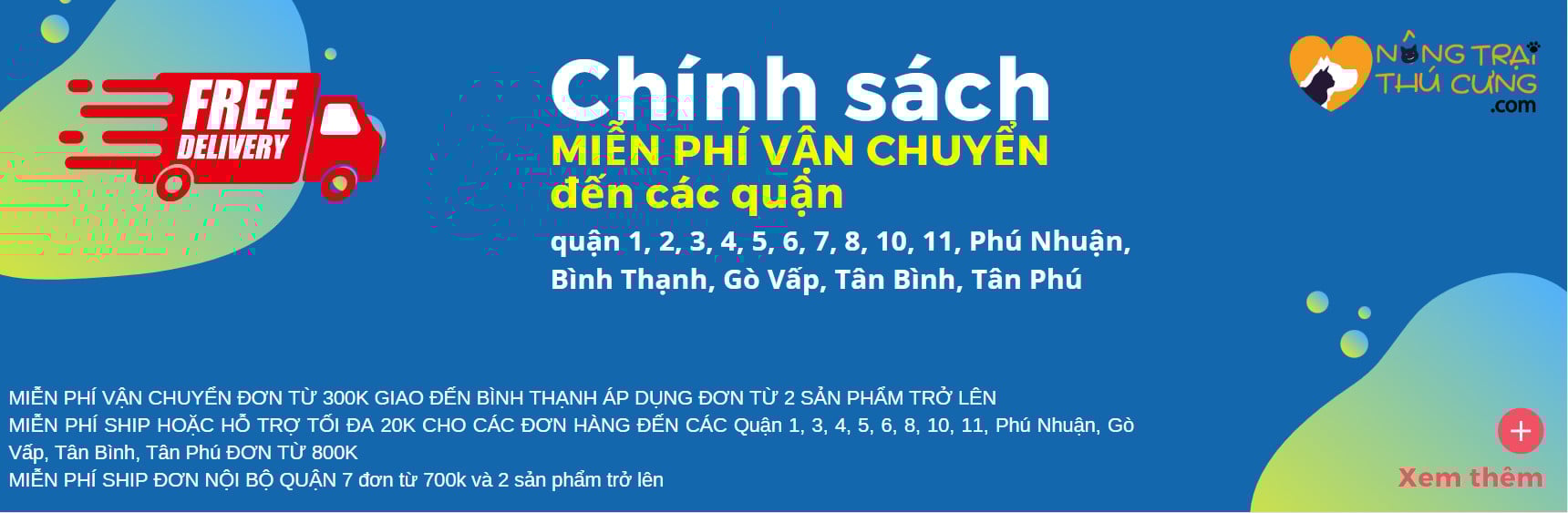 Miễn phí vận chuyển