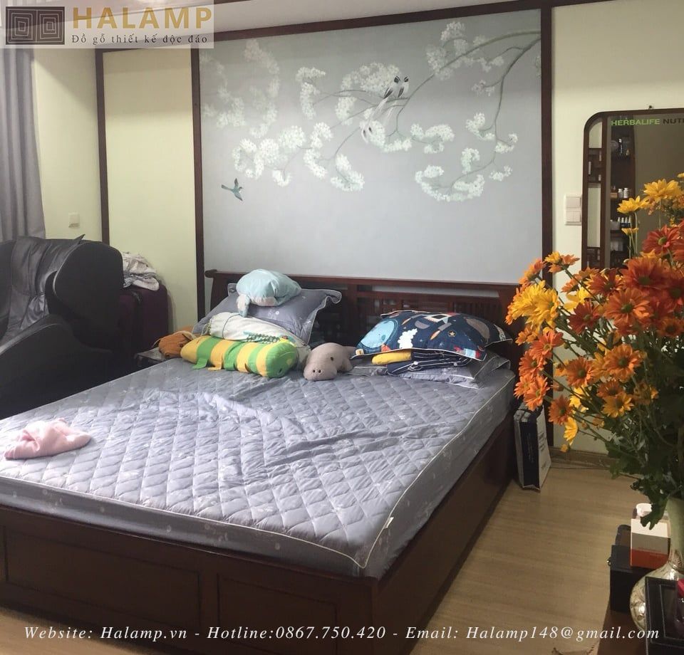 Cắm hoa phòng ngủ nội thất Việt