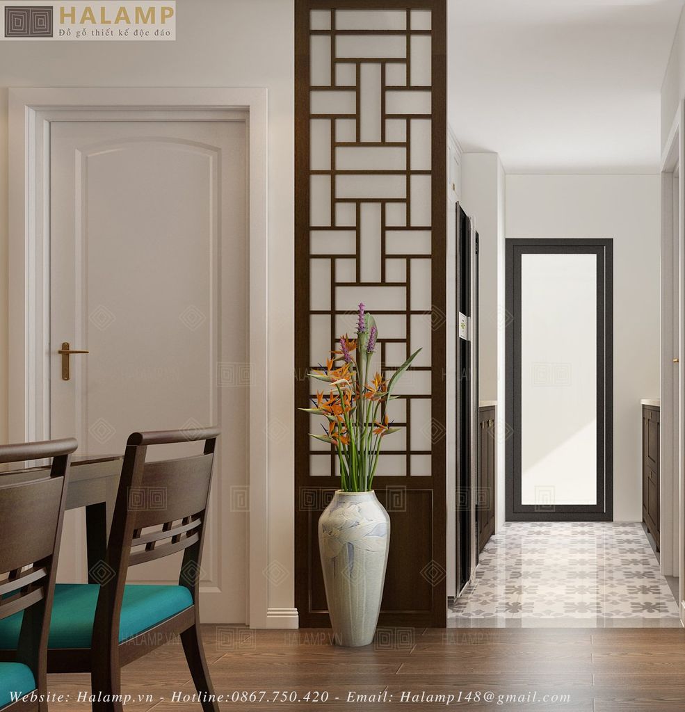 Thiết kế vách che tủ bếp