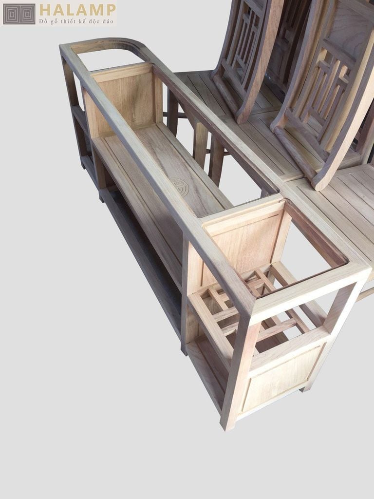 Hình ảnh thực tế các mẫu kệ ti vi từ mộc đến hoàn thiện