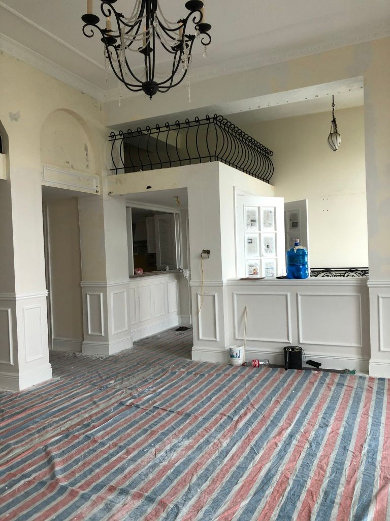 hiện trạng phòng khách căn hộ The manor