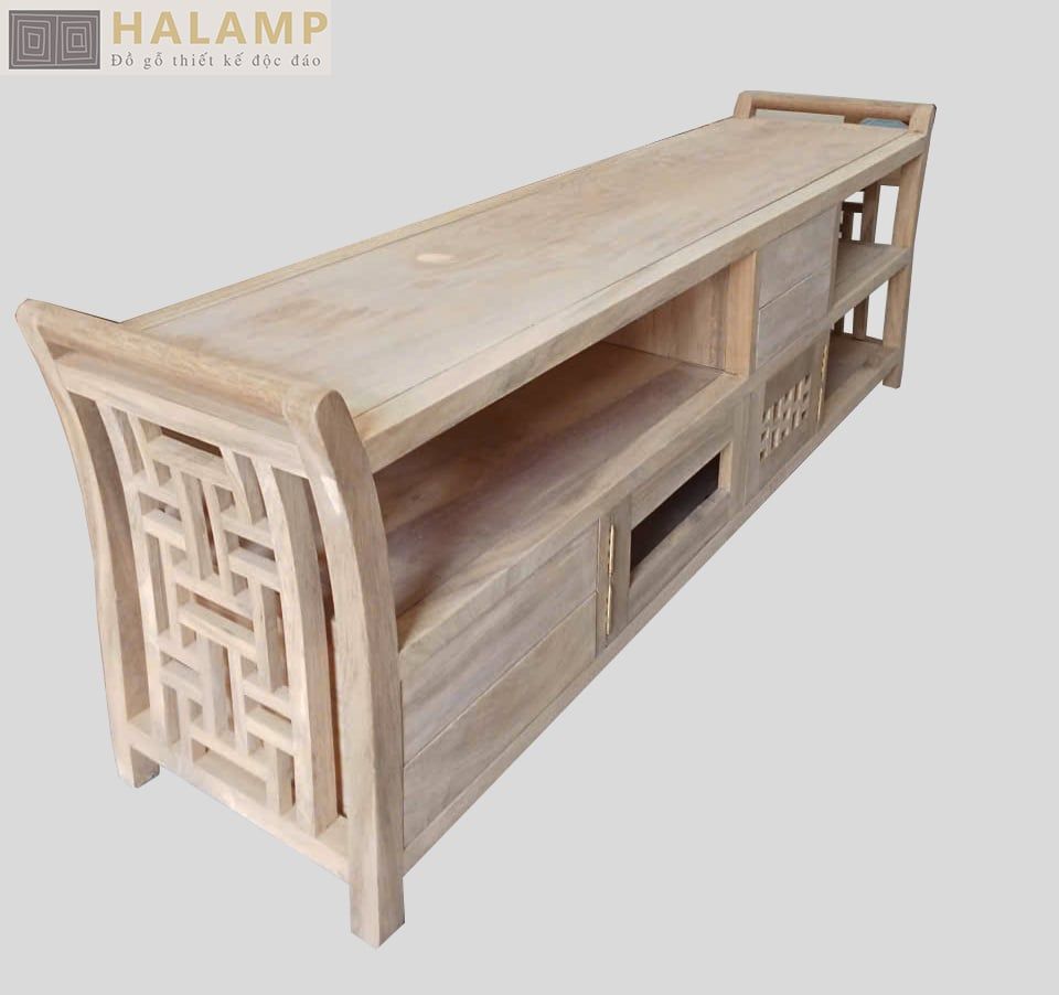 Mẫu kệ ti vi gỗ tự nhiên đẹp
