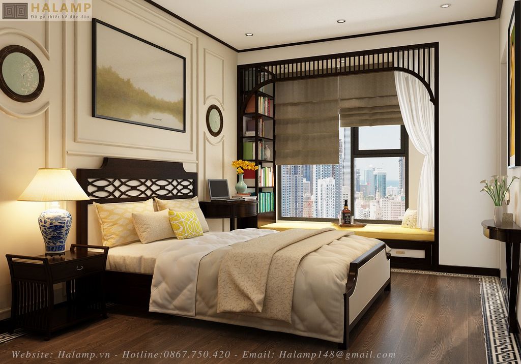 Thiết kế phòng ngủ master căn hộ vinata tower