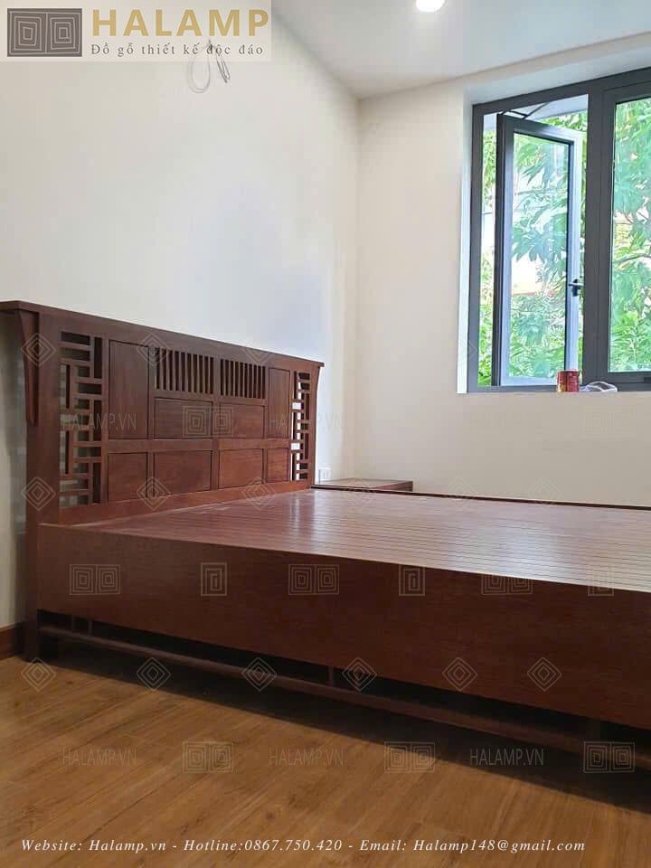 Hình ảnh thi công đồ gỗ nội thất phòng ngủ nhà liền kề