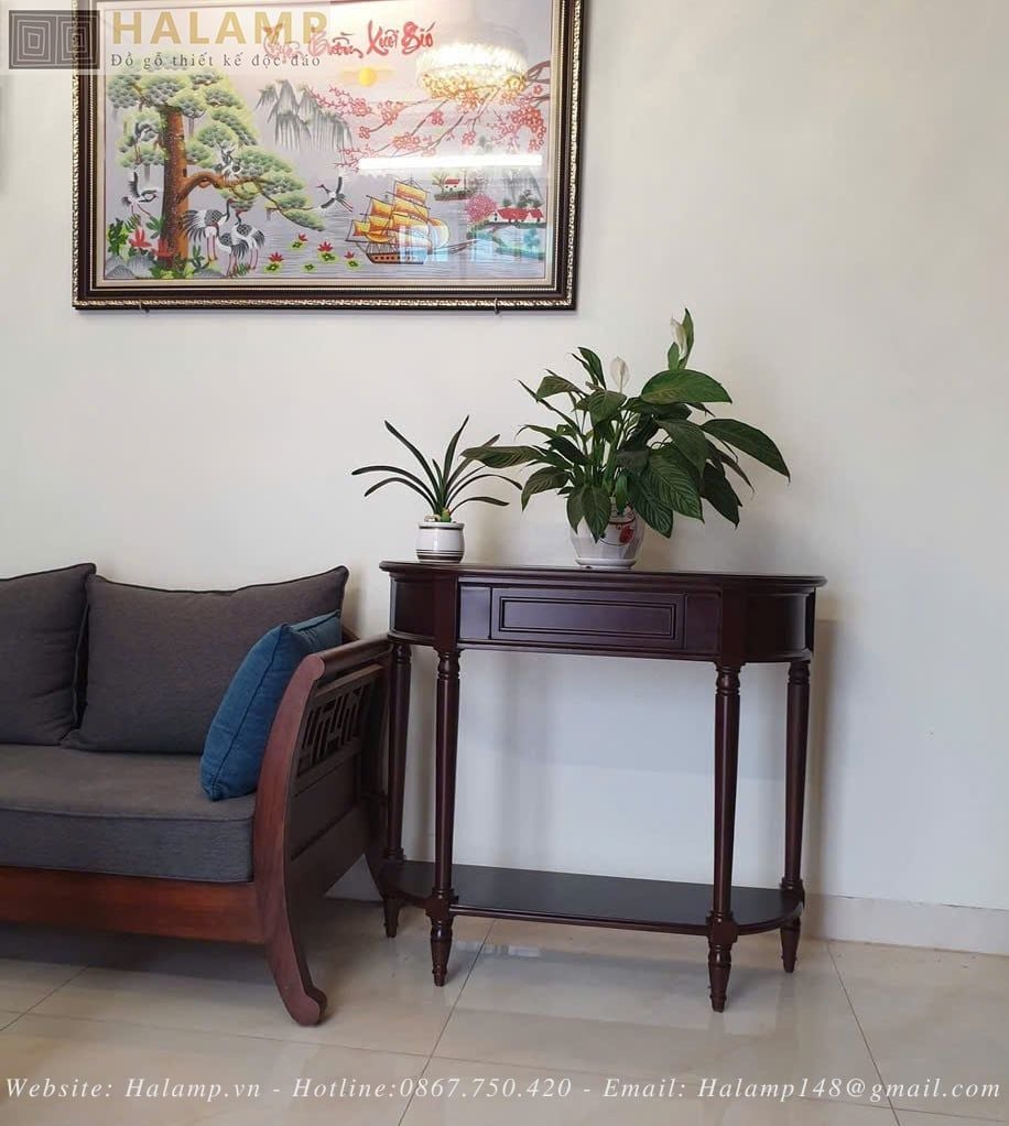 Bàn cosole kết hợp với sofa grandbois
