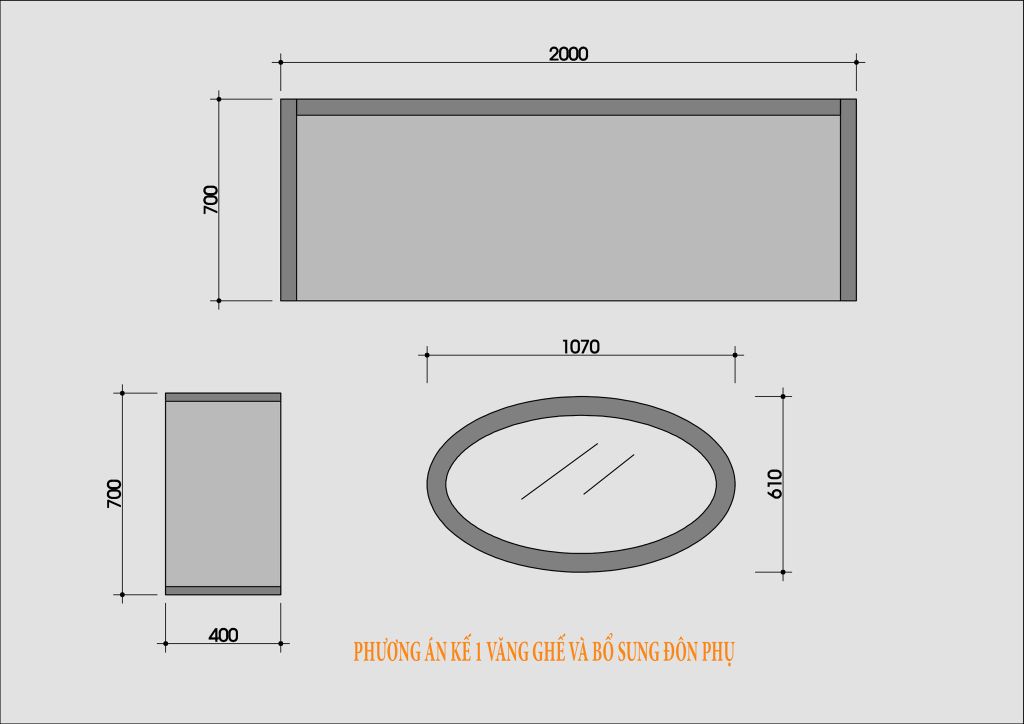 sofa gỗ kích thước nhỏ