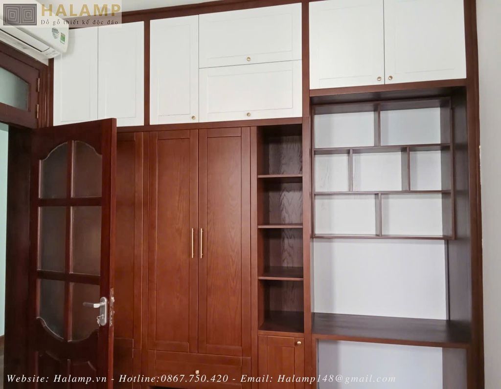 Hình ảnh thực tế tủ áo gỗ Sồi