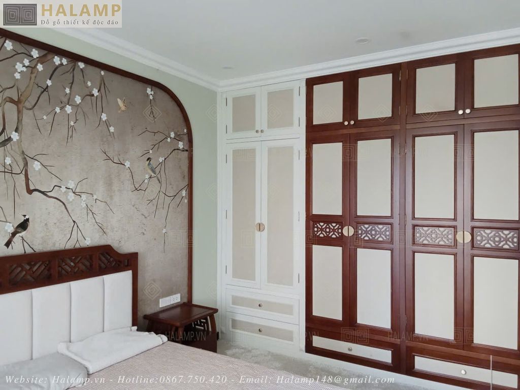 Hình ảnh thực tế tủ áo gỗ Sồi