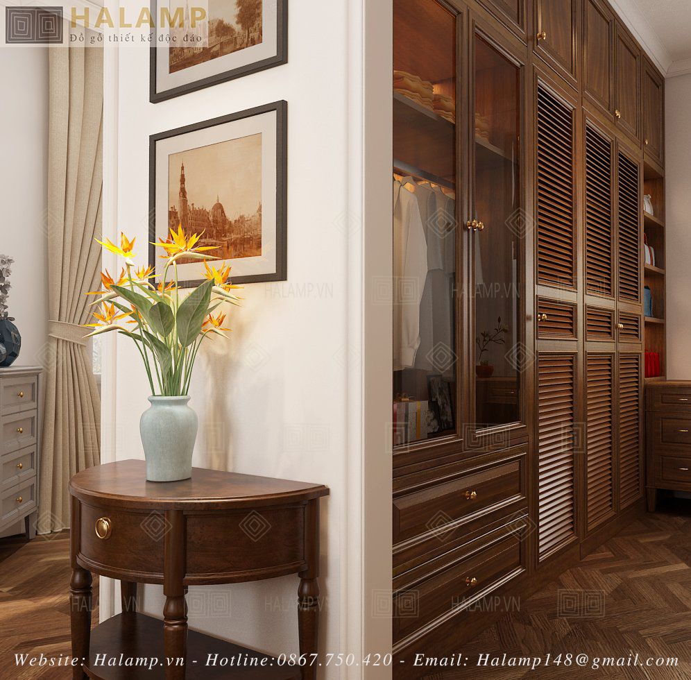 Bàn trang trí kết mang phong cách indochine