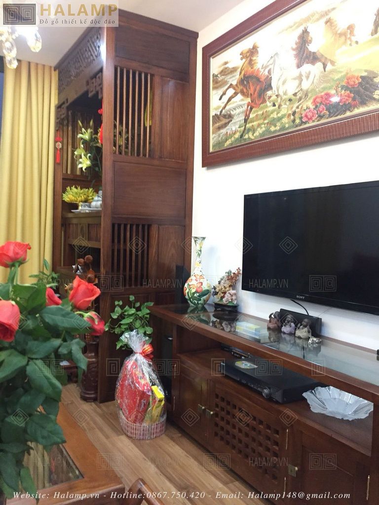 Mẫu vách bàn thờ nhà chung cư