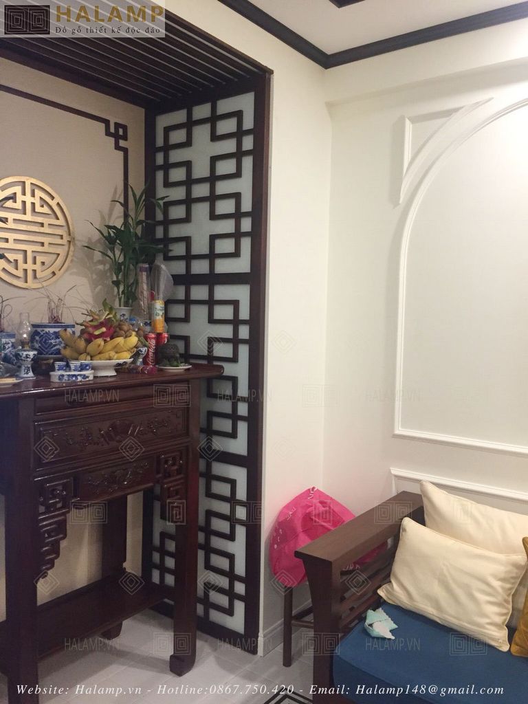 mẫu vách bàn thờ cho căn hộ chung cư