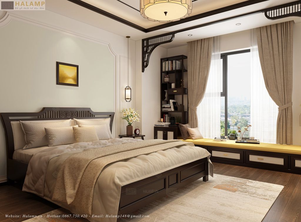 Thiết kế phòng ngủ master căn hộ An Bình city