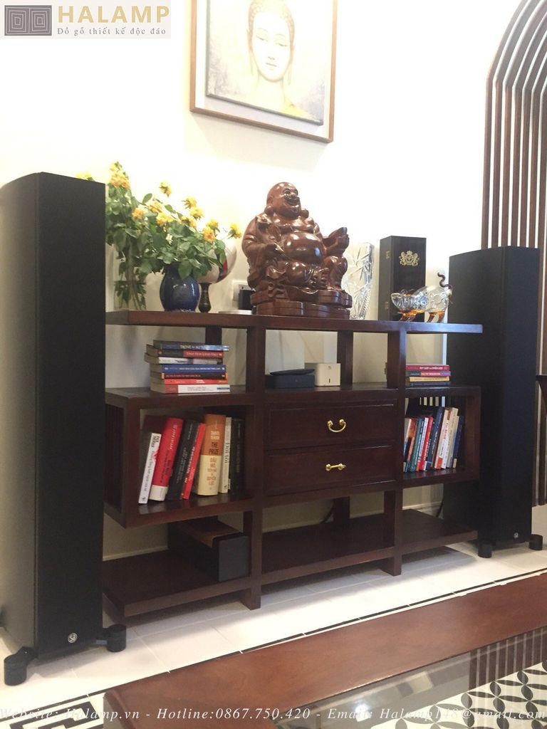 Bàn trang trí kết hợp tủ để đồ