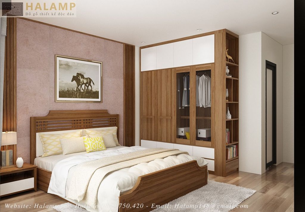 Thiết kế phòng ngủ master căn hộ 88 Phùng Hưng