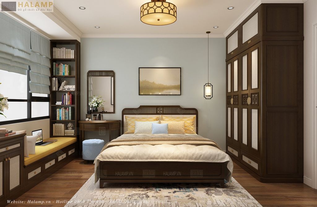 Thiết kế phòng ngủ master căn hộ 25 Lê Văn Lương
