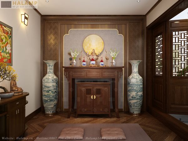Thiết Kế Thi Công Nội Thất Phòng Thờ Đẹp Long Khánh 4 Vinhomes Thăng Long.