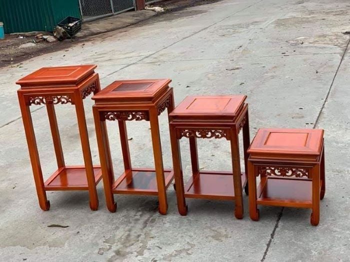 Ghế đôn gỗ tròn sự kết hợp giữa truyền thống và hiện đại