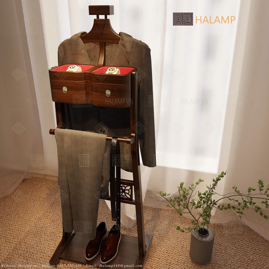 Giá treo áo vest nội thất Halamp