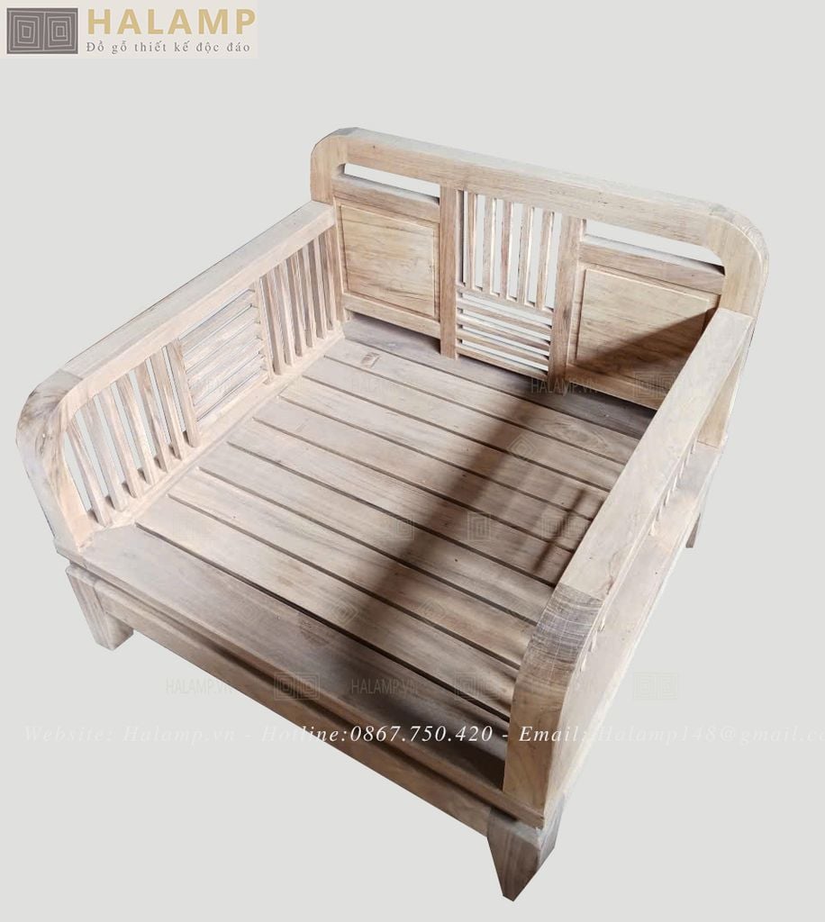 Hình ảnh ghế đơn hoàn thiện phần mộc