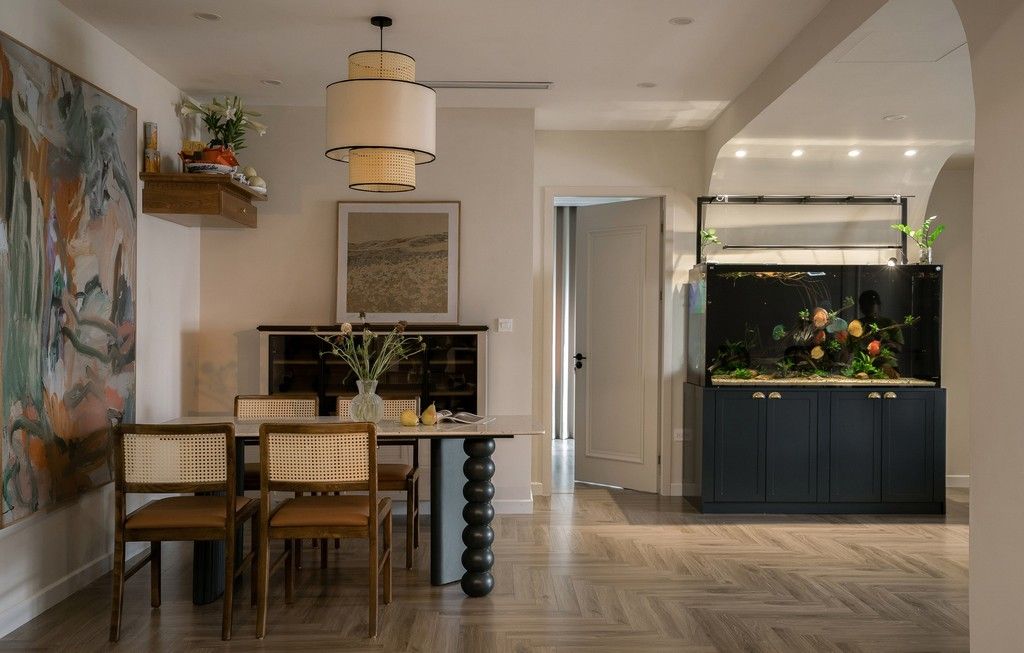 Biến hóa căn hộ 10 năm tuổi thành tổ ấm Indochine hiện đại với 600 triệu đồng