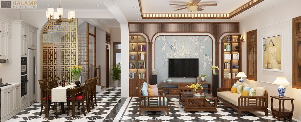 Hòa trộn indochine - Việt trong thiết kế nội thất