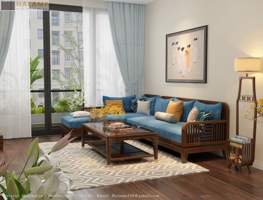 Sofa góc nội thất phong cách Việt