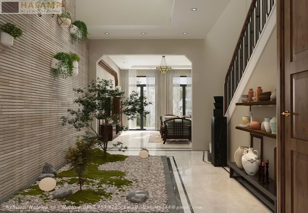 THAM KHẢO THIẾT KẾ NHÀ ỐNG VỚI GIẾNG TRỜI Ở GIỮA