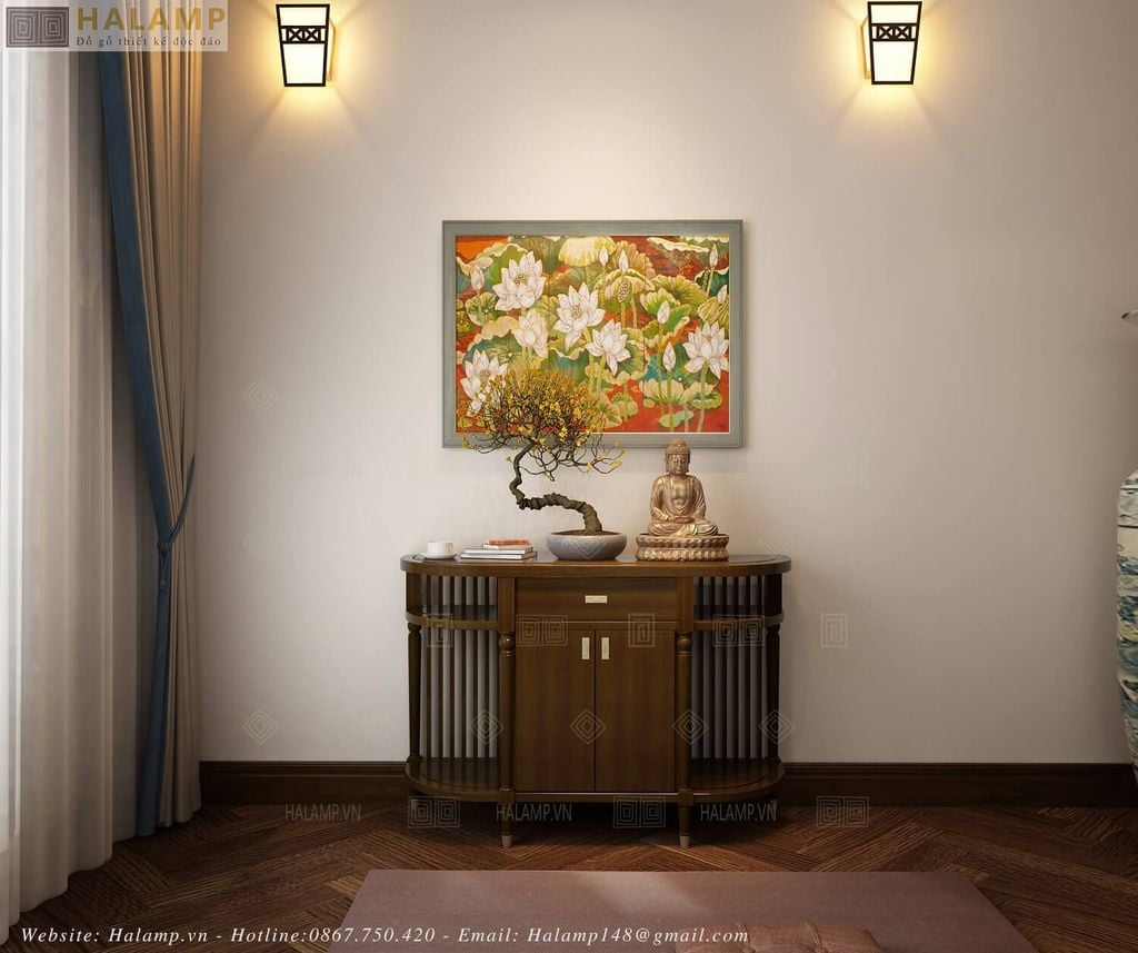 Đèn gắn tường Lamp với chất liệu thủ công